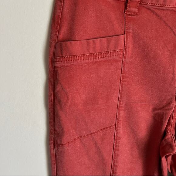 CAbi Burnt Orange Mid-Rise Straight Leg Pockets Center Seam Khaki Pants Size 10 - Picture 4 of 13